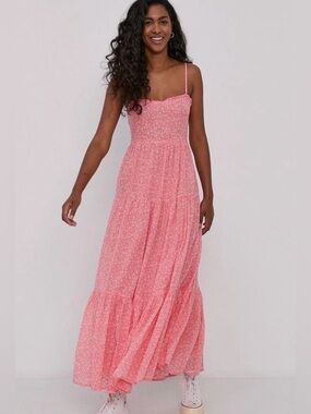 NWT Billabong x Wrangler Vintage Rose Floral Maxi Dress Size Small